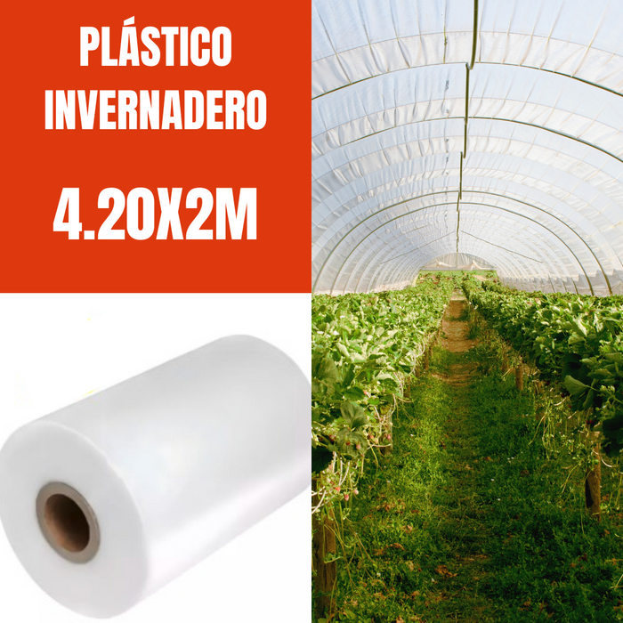 PLÁSTICO INVERNADERO 4.20m X 2m - 25% SOMBRA