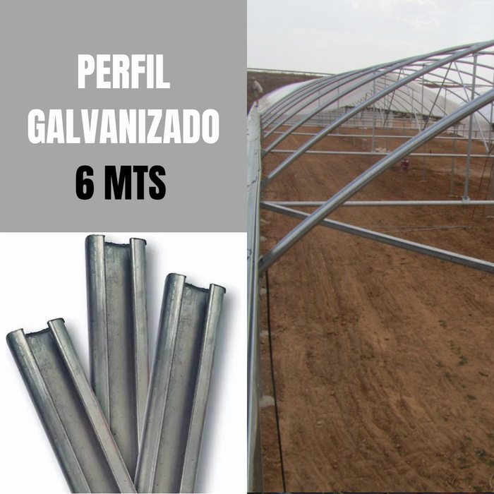 6M PERFIL GALVANIZADO CAL22