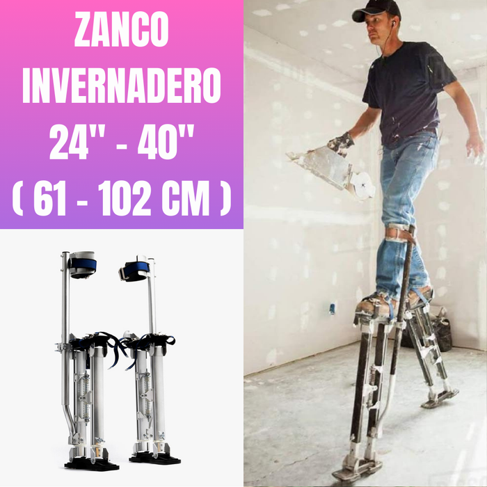 ZANCOS INVERNADERO 24 - 40 PULGADAS / 61 - 102 CM ALUMINIO
