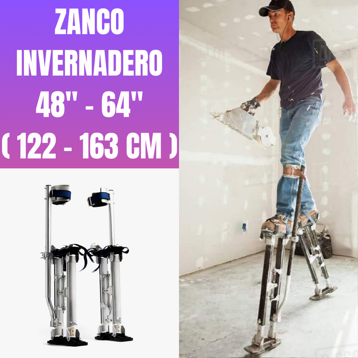 ZANCOS INVERNADERO 48 - 64 PULGADAS / 122 - 163 CM ALUMINIO