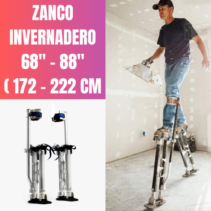 ZANCOS INVERNADERO 68 - 88 PULGADAS / 172 - 222 CM ALUMINIO