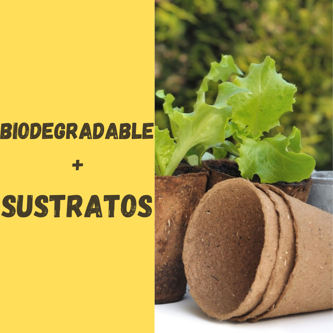 BIODEGRADABLES + SUSTRATOS