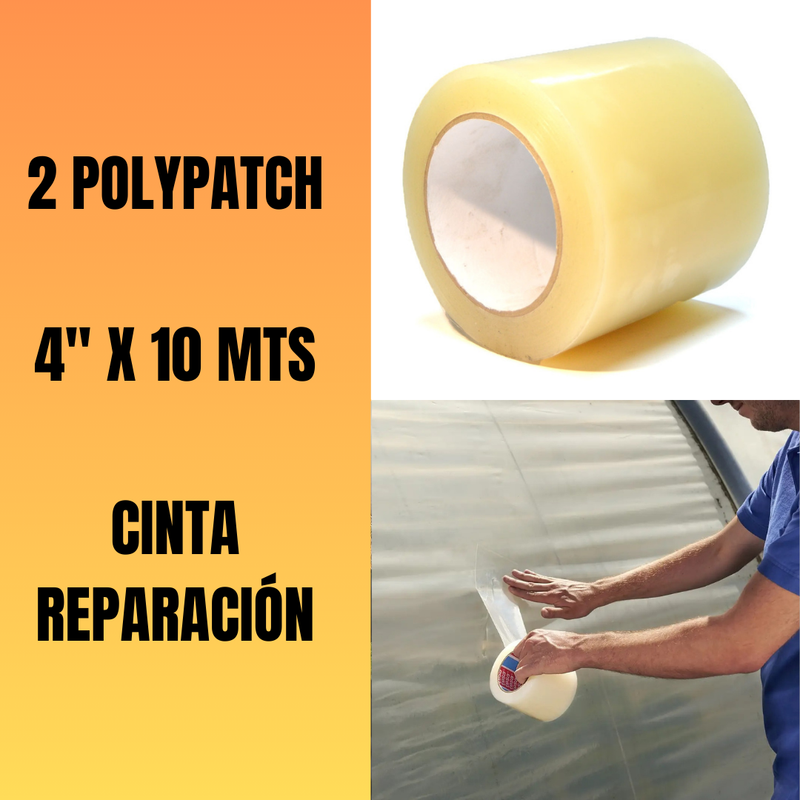 2 CINTAS POLYPATCH 4" X 10 METROS