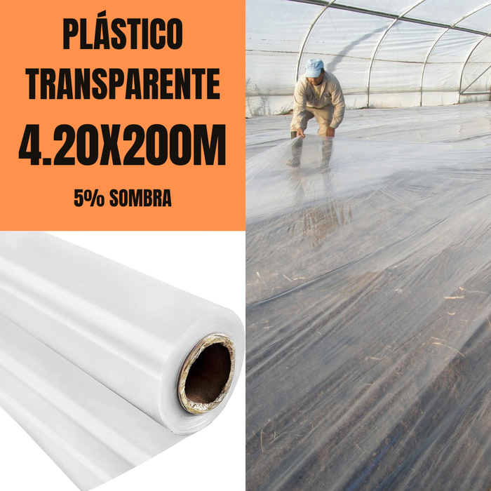 PLÁSTICO BIOSOLARIZACIÓN 4.20m X 200m - 5% SOMBRA