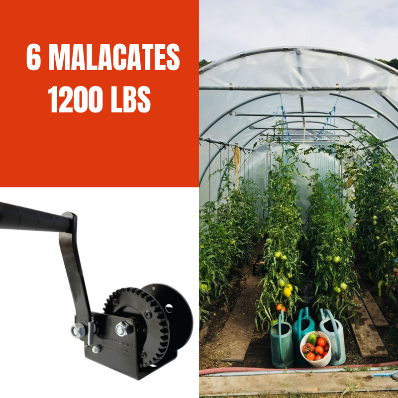 6 MALACATES 1200 LBS NEGROS