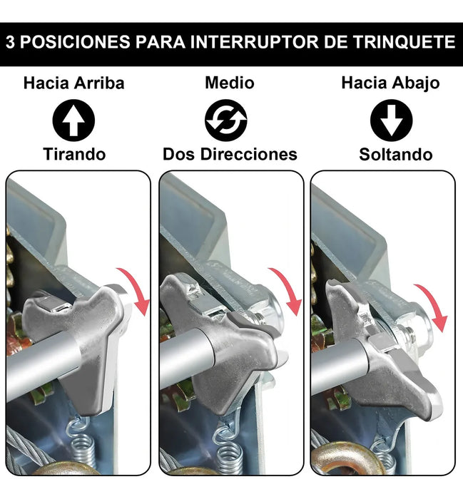 12 MALACATES 800 LBS GALVANIZADOS