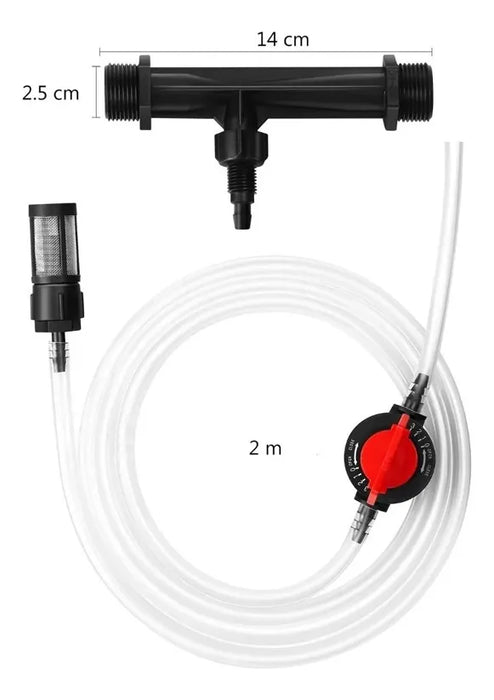 INYECTOR VENTURY + KIT COMPLETO FERTIRRIGACIÓN