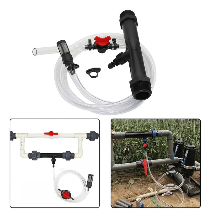 INYECTOR VENTURY + KIT COMPLETO FERTIRRIGACIÓN