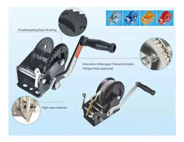 12 MALACATES 800 LBS NEGROS