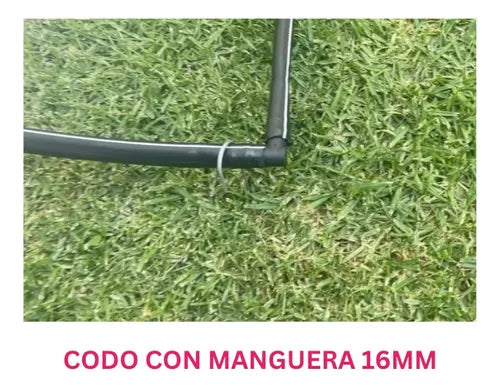 SISTEMA DE RIEGO ROJO COMPLETO X GOTEO + MANGUERA + TUBÍN 25M #004