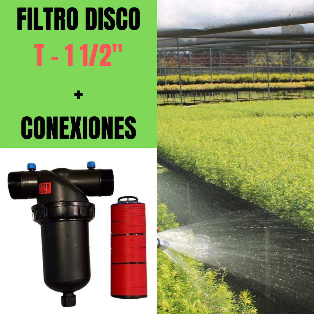 FILTROS + CONEXIONES DE RIEGO