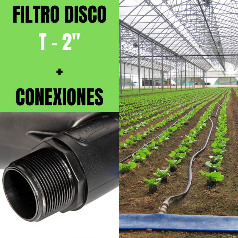 FILTRO DISCO TEE 2" + CONEXIONES