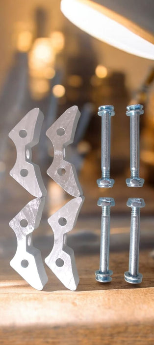 ZANCOS INVERNADERO 48 - 64 PULGADAS / 122 - 163 CM ALUMINIO + SOPORTES P/PIERNA GRATIS